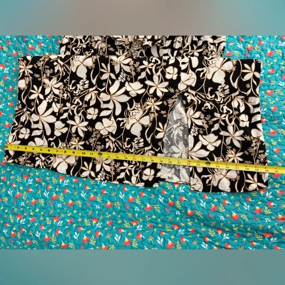 Ava & Viv Black and Cream Floral Maxi Dress - Picture 8 of 8